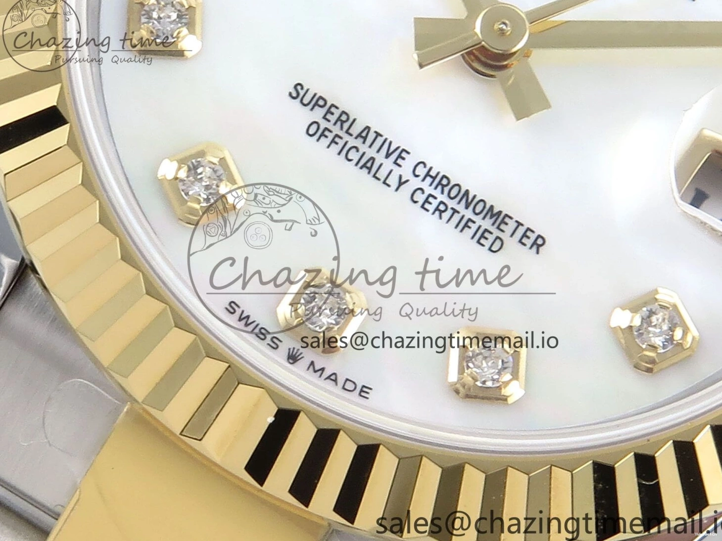 White ARF SS 904L MOP YG Best DateJust 1:1 Oyster ETA Steel 278273 Edition Bracelet 31 2688 on Dial 0110